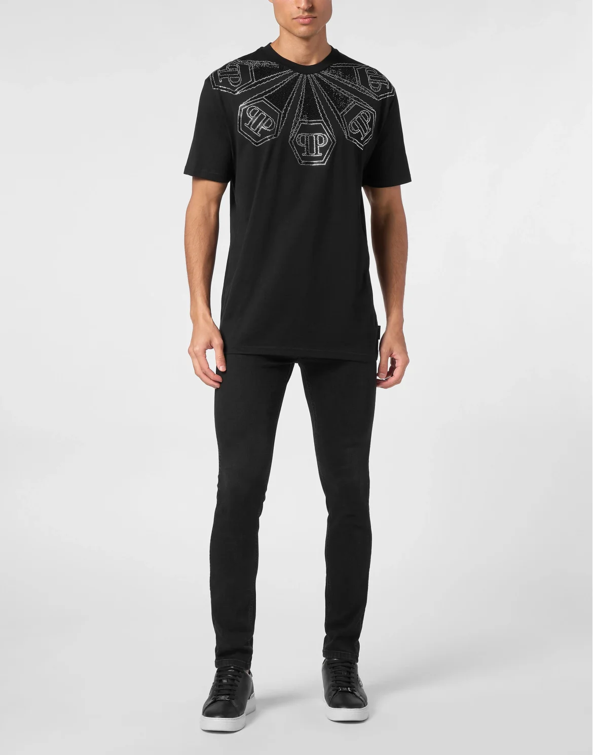 T-shirt Round Neck SS Hexagon, цвет: Черный