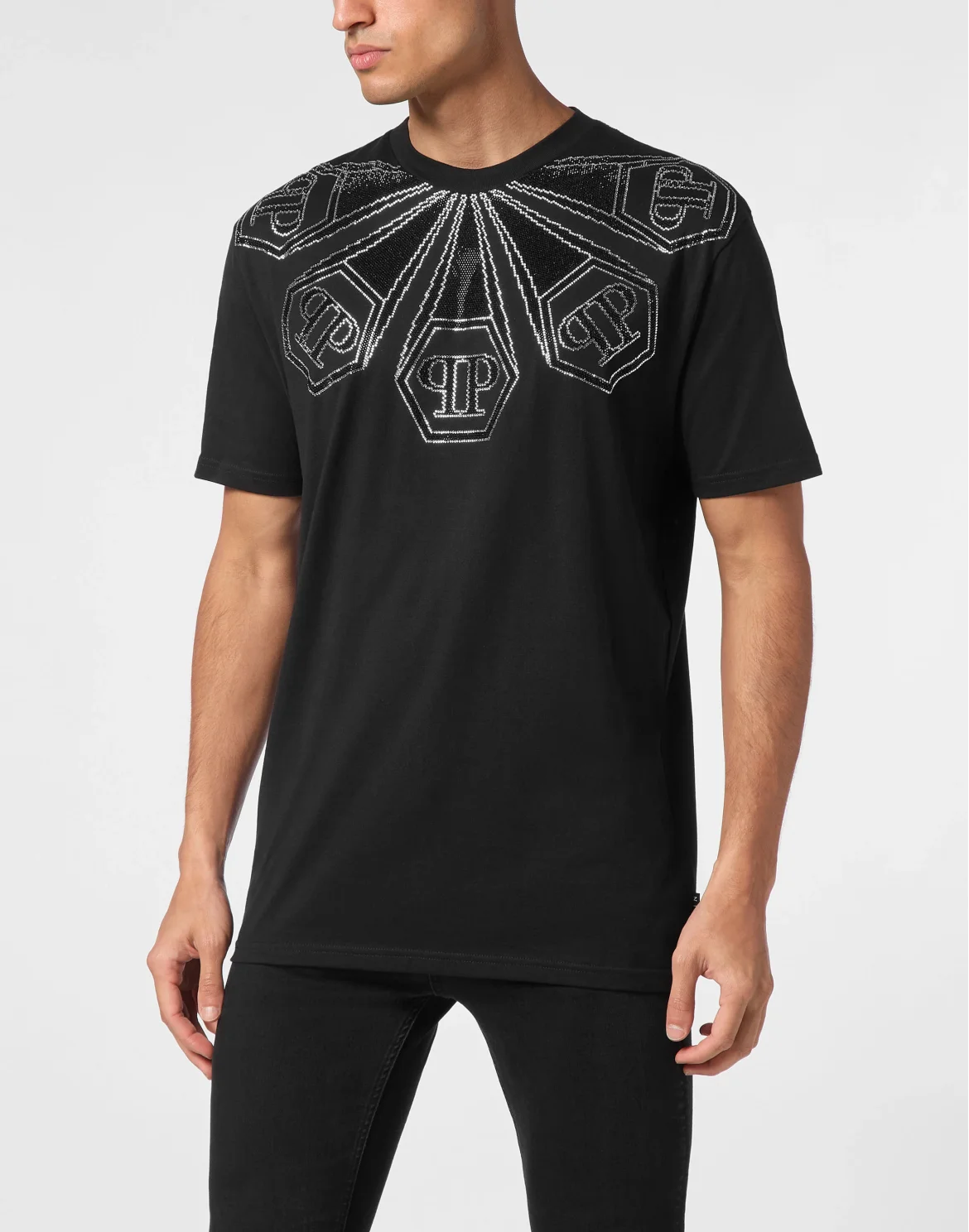 T-shirt Round Neck SS Hexagon, цвет: Черный
