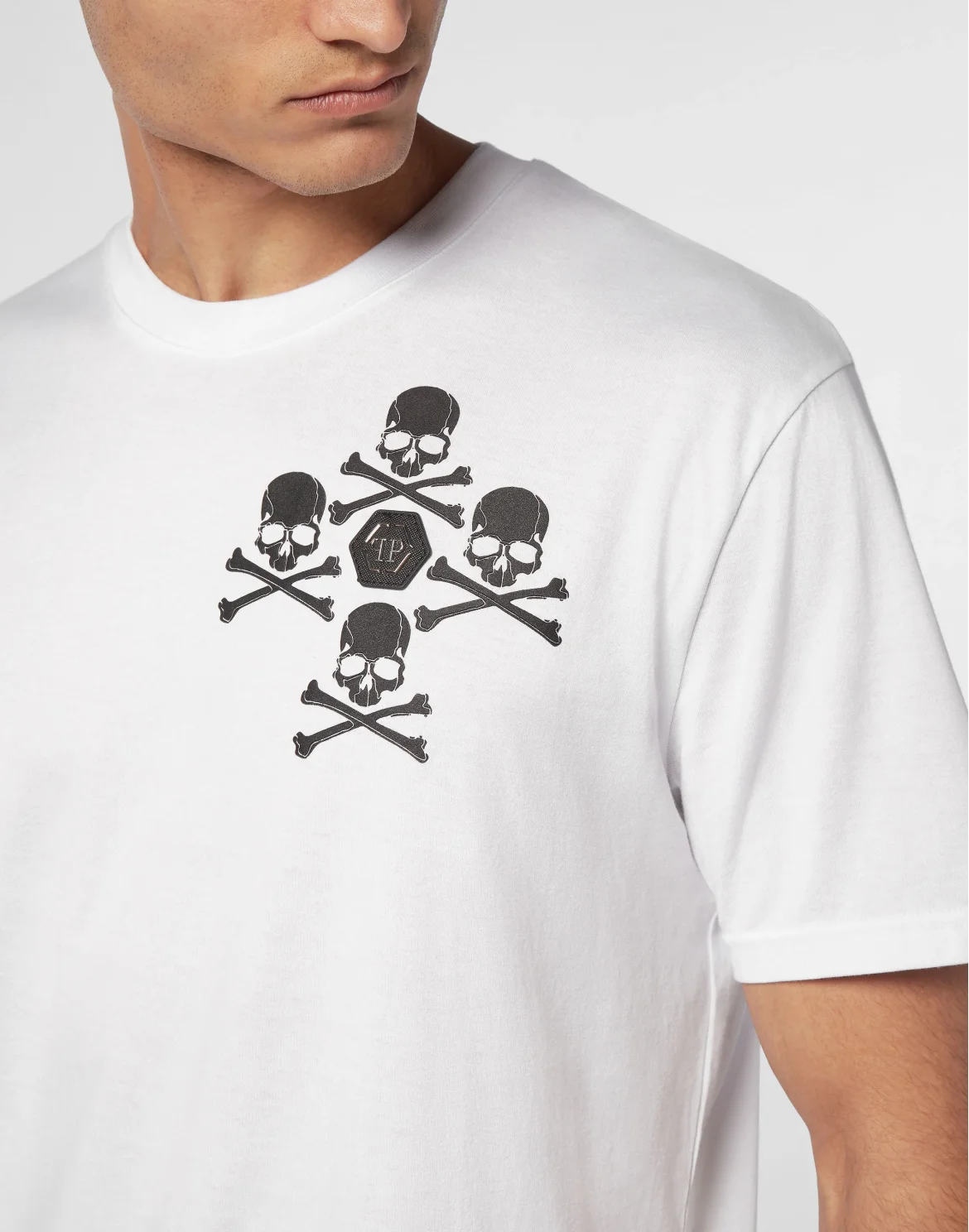 T-shirt Round Neck SS Skull&Bones, цвет: Белый