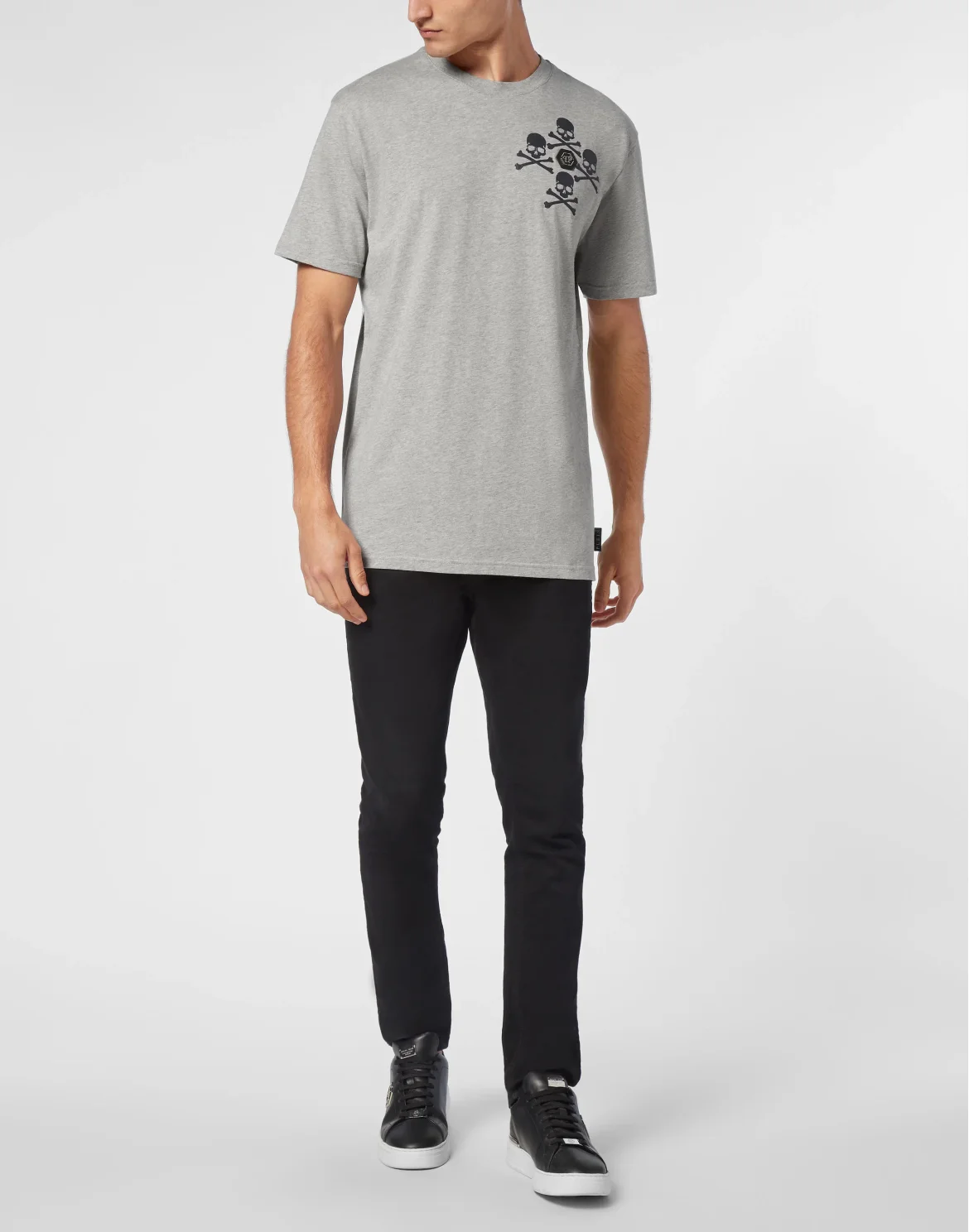 T-shirt Round Neck SS Skull&Bones, цвет: Серый