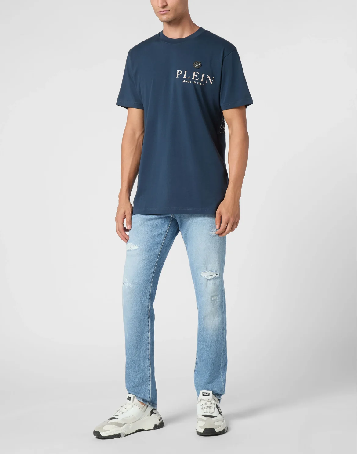 Round Neck T-Shirt, цвет: Синий