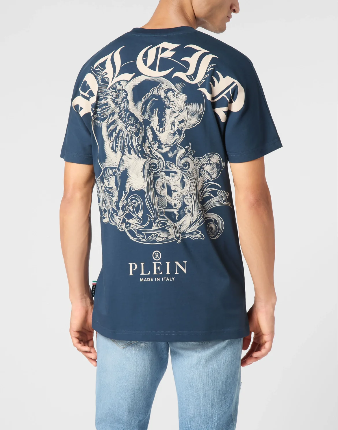 Round Neck T-Shirt, цвет: Синий