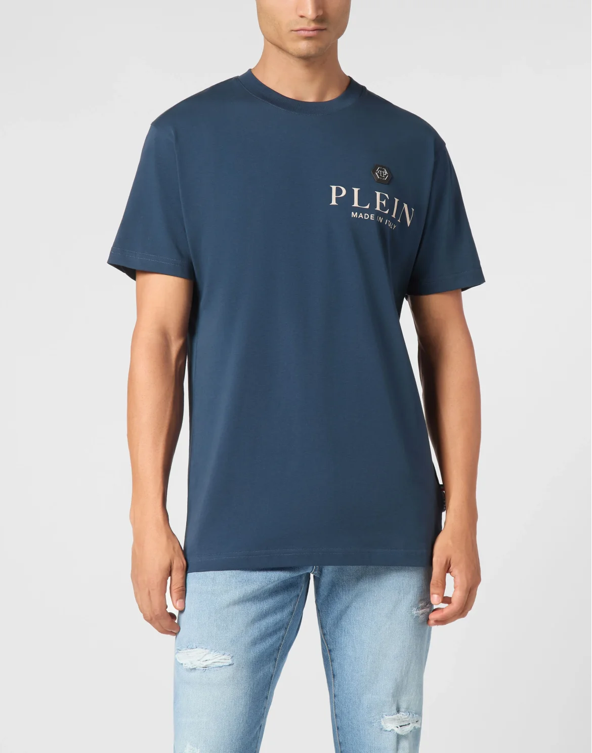 Round Neck T-Shirt, цвет: Синий