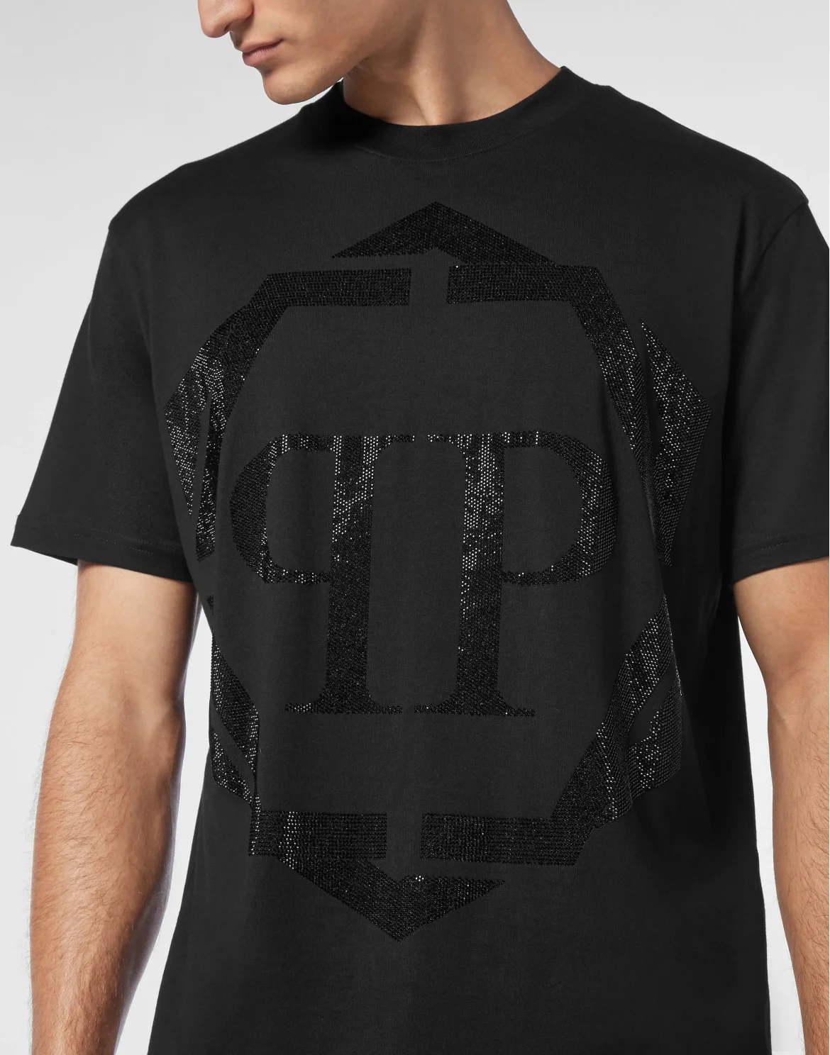 T-shirt Round Neck SS Hexagon, цвет: Черный