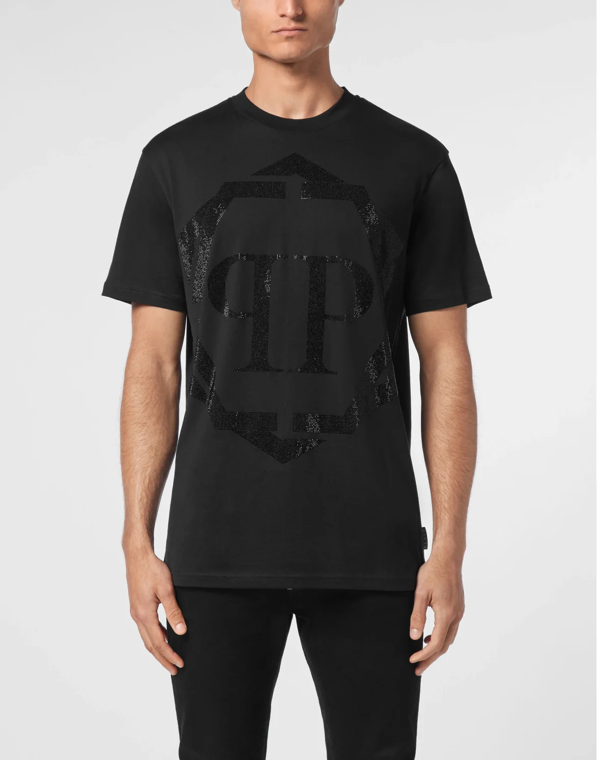 T-shirt Round Neck SS Hexagon, цвет: Черный