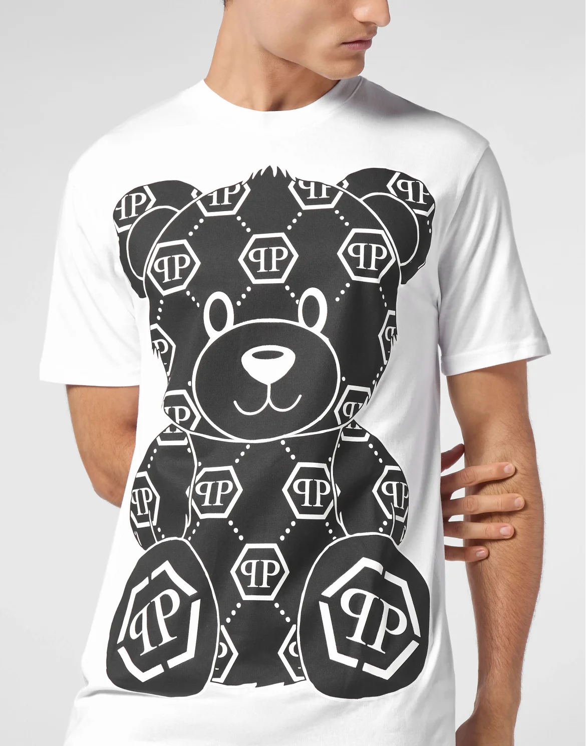 T-shirt Round Neck SS Teddy Bear, цвет: Белый