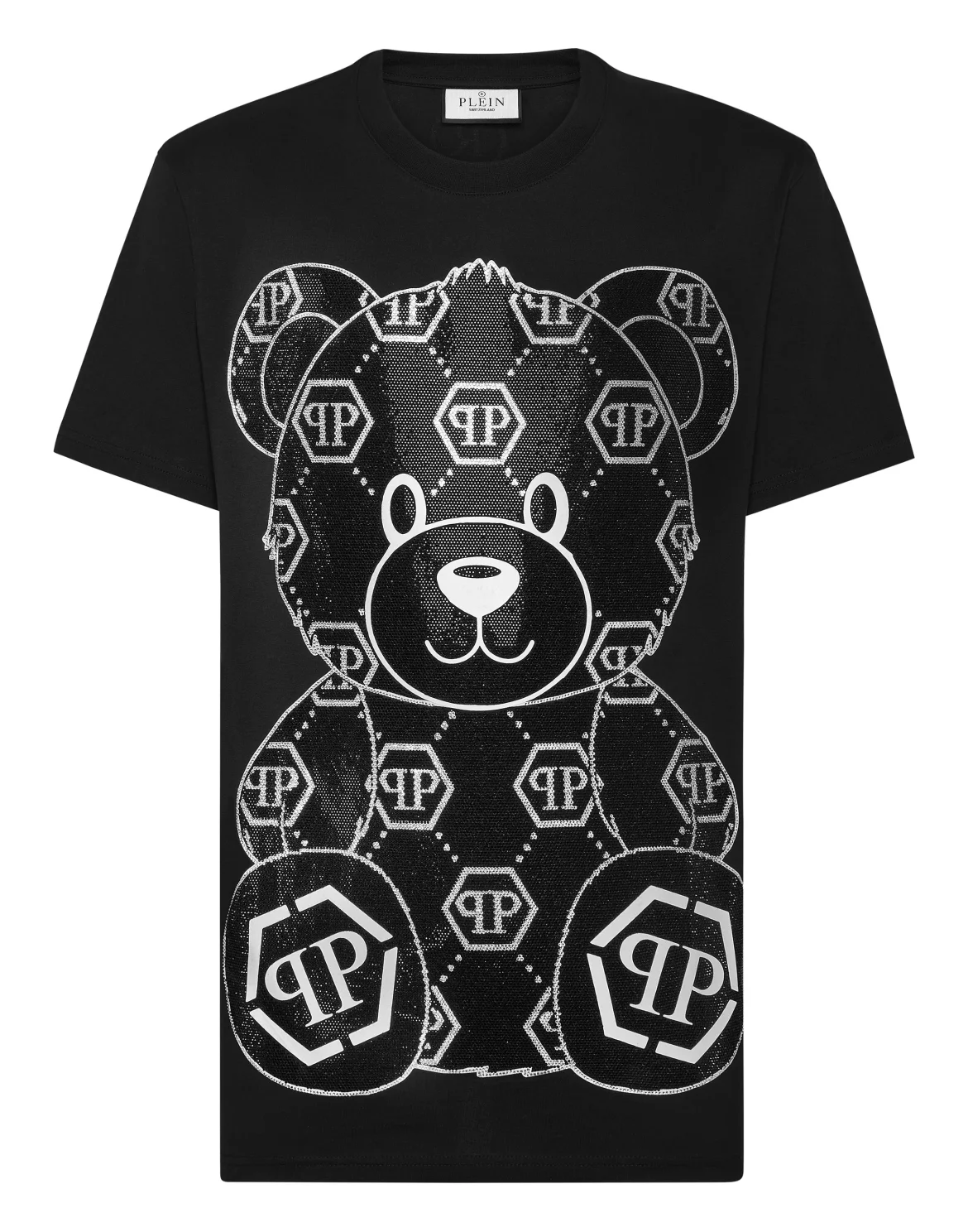 T-shirt Round Neck SS Teddy Bear, цвет: Черный