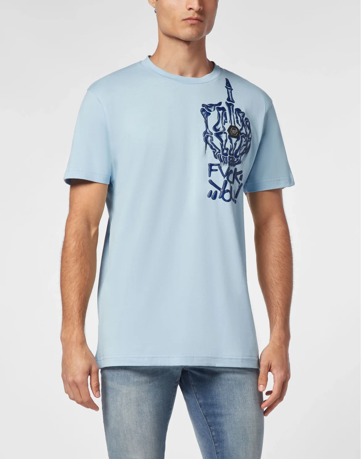 T-shirt Round Neck SS, цвет: Голубой
