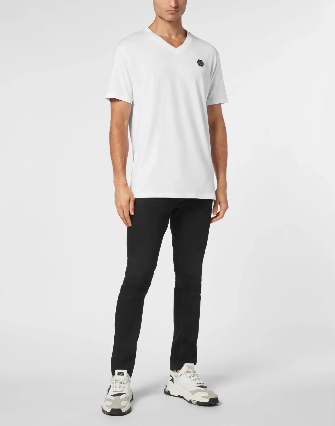 T-shirt V-Neck SS Skull&Bones, цвет: Белый