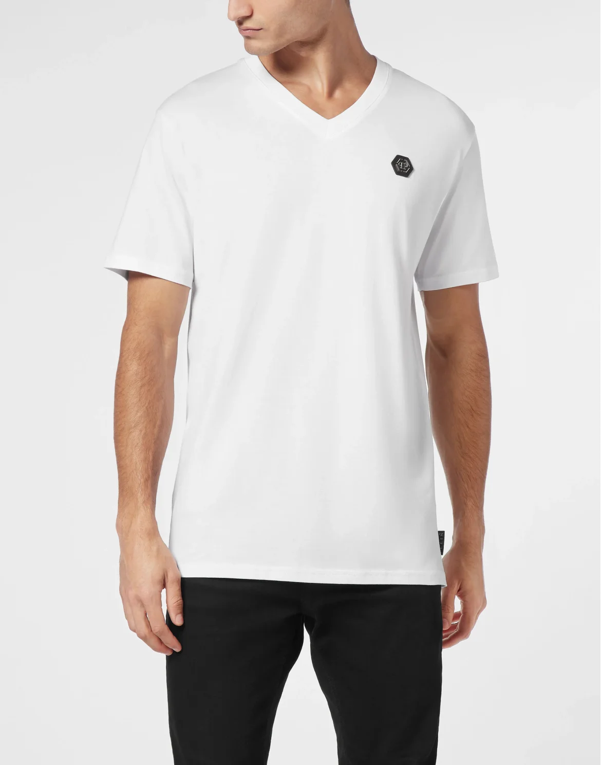 T-shirt V-Neck SS Skull&Bones, цвет: Белый