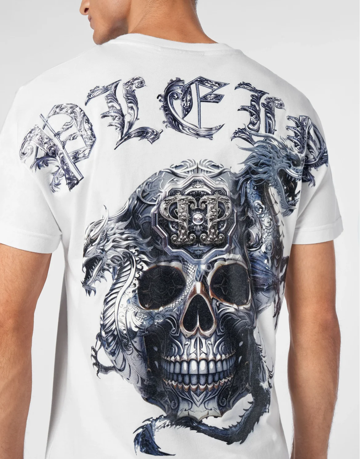 T-shirt Round Neck SS Skull, цвет: Белый