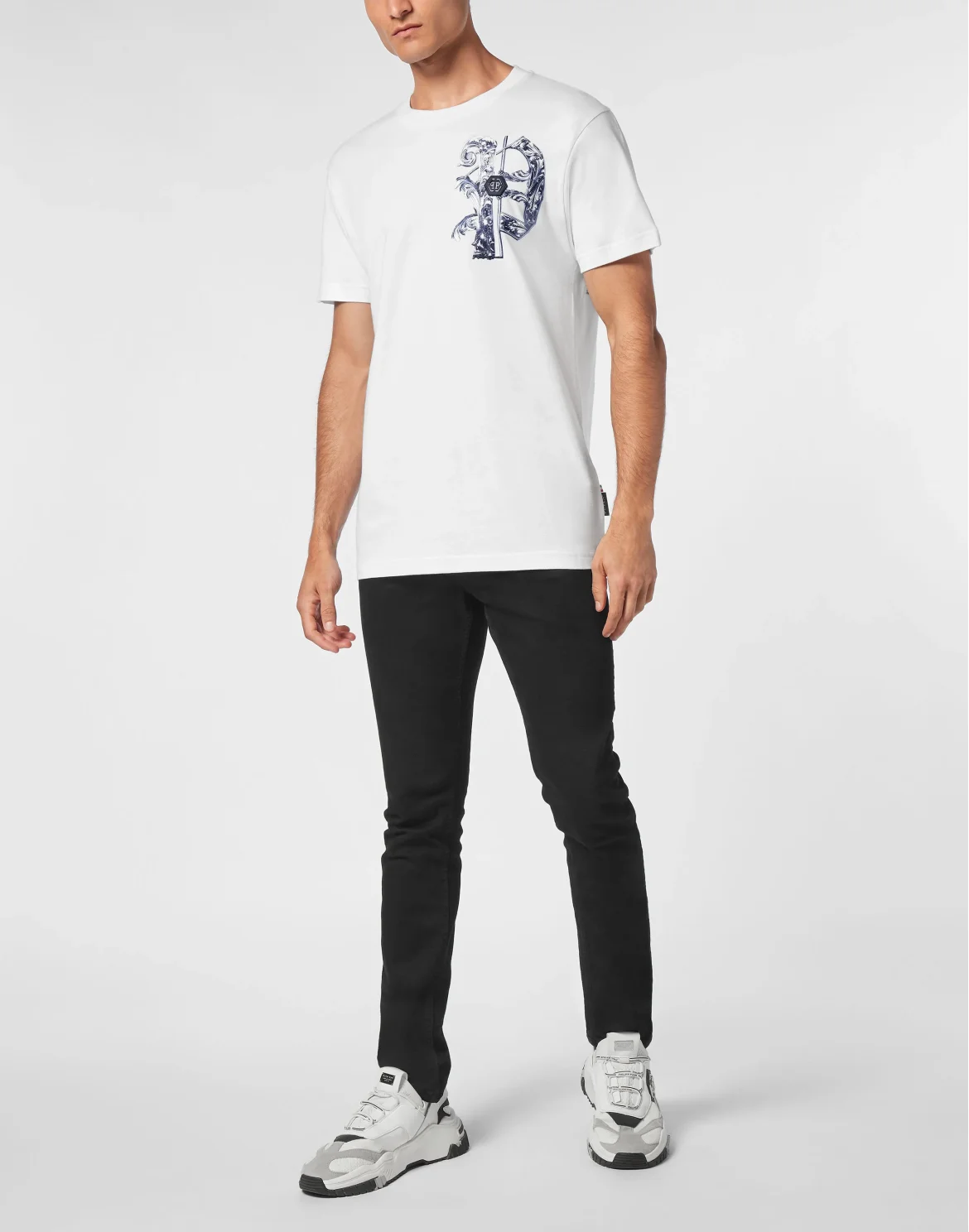 T-shirt Round Neck SS Skull, цвет: Белый