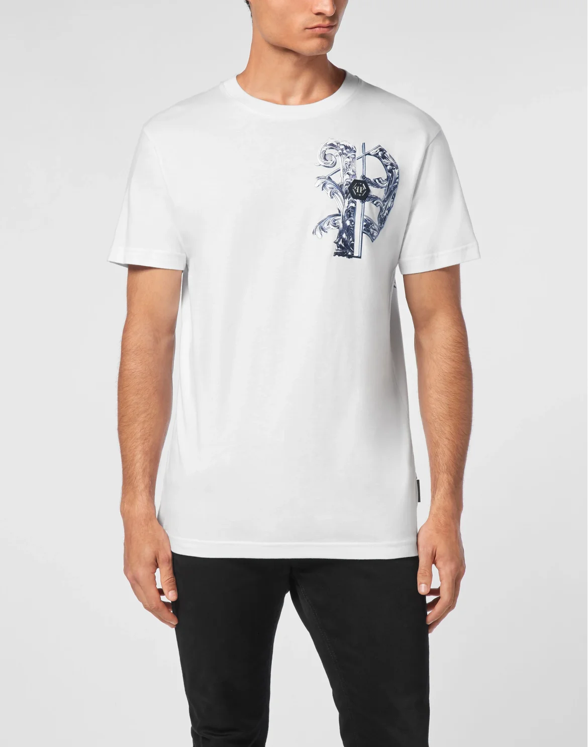 T-shirt Round Neck SS Skull, цвет: Белый