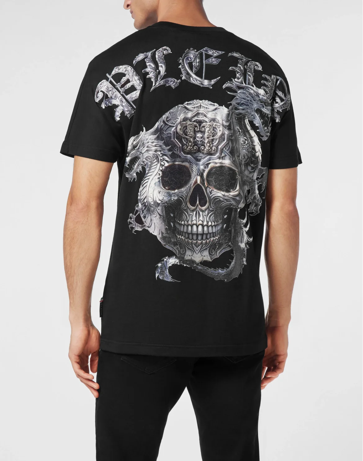 T-shirt Round Neck SS Skull, цвет: Черный