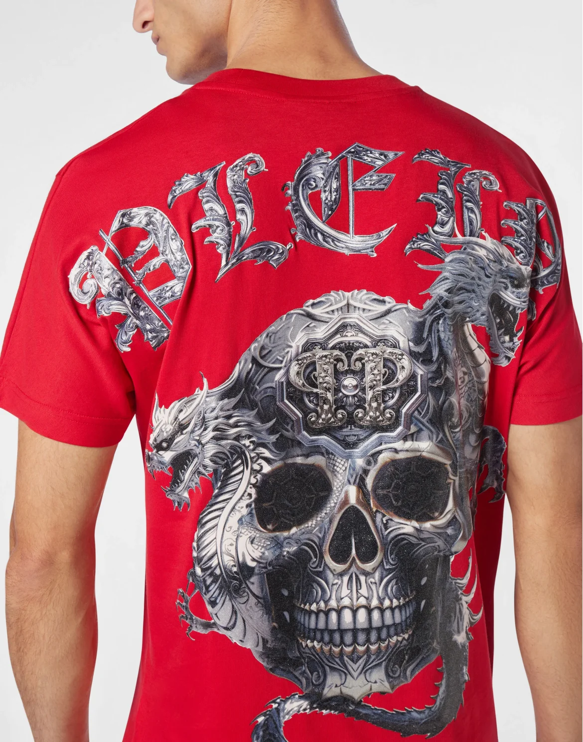 T-shirt Round Neck SS Skull, цвет: Красный