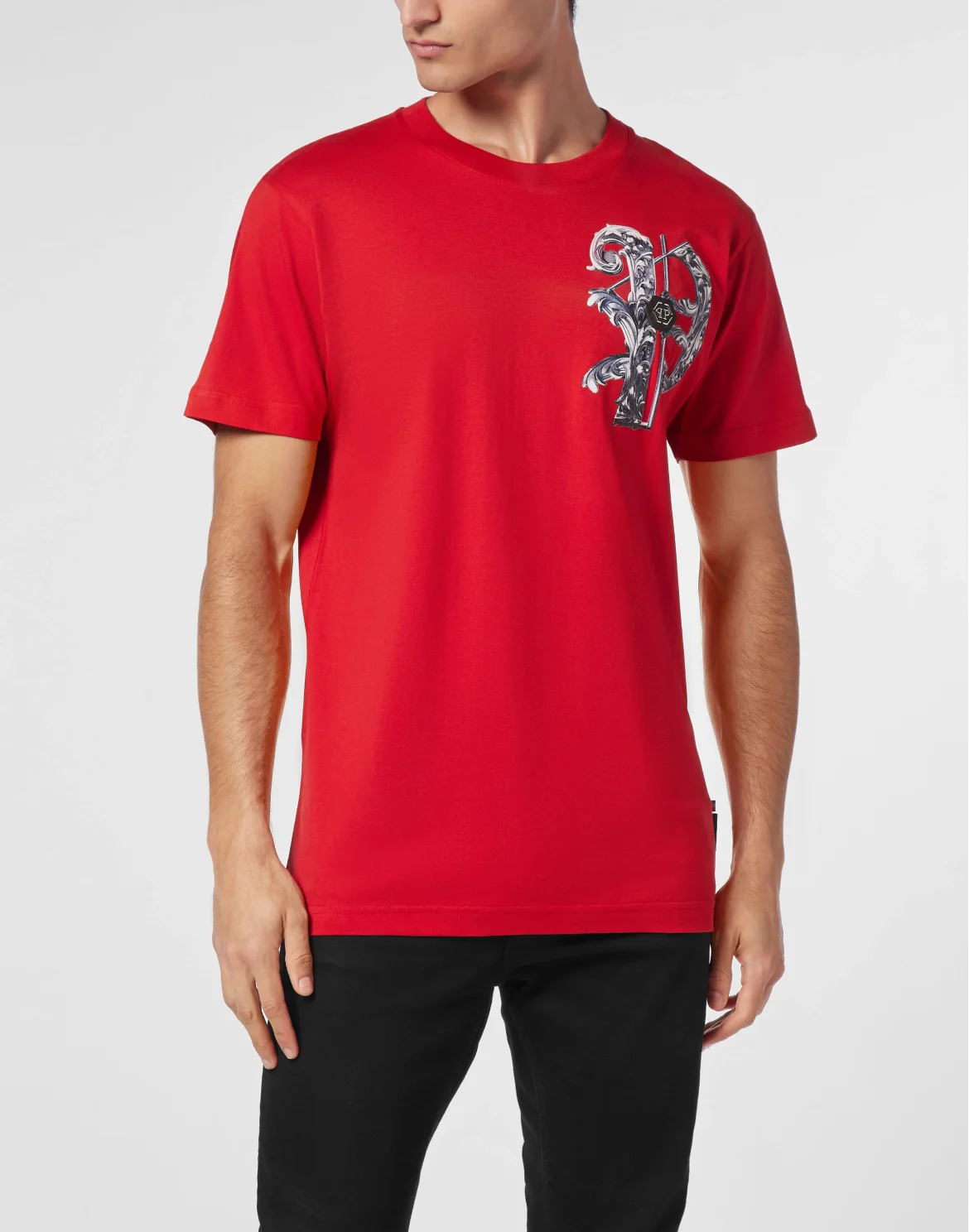 T-shirt Round Neck SS Skull, цвет: Красный