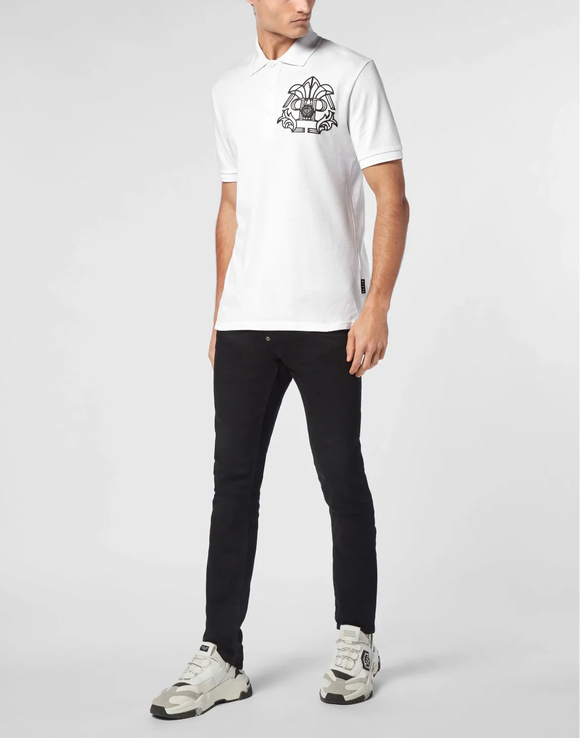 Pique Polo shirt SS Skull&Bones, цвет: Белый