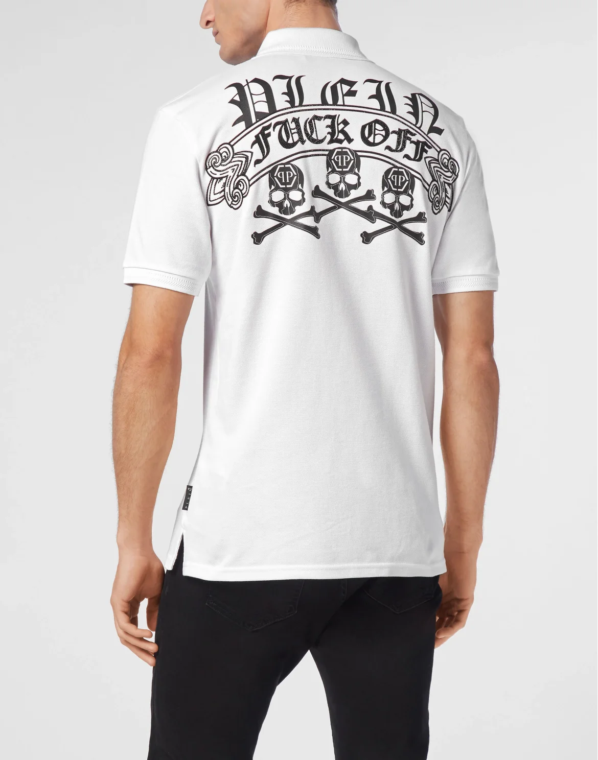 Pique Polo shirt SS Skull&Bones, цвет: Белый