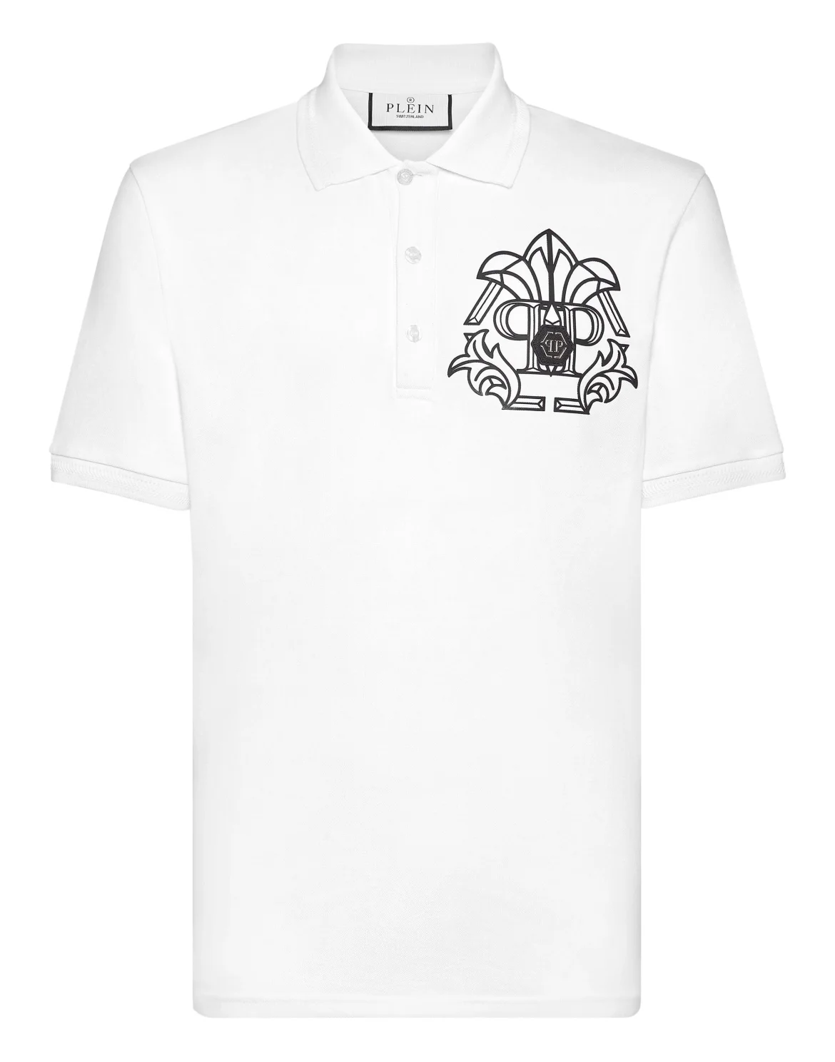 Pique Polo shirt SS Skull&Bones, цвет: Белый