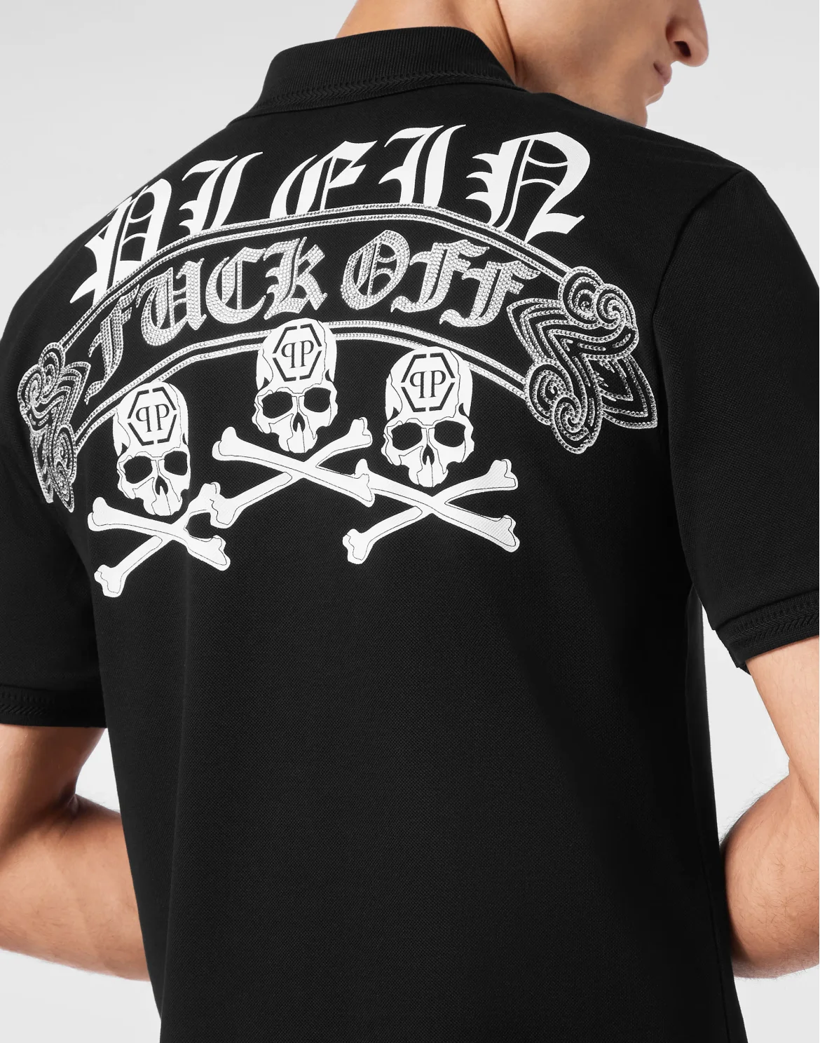 Pique Polo shirt SS Skull&Bones, цвет: Черный