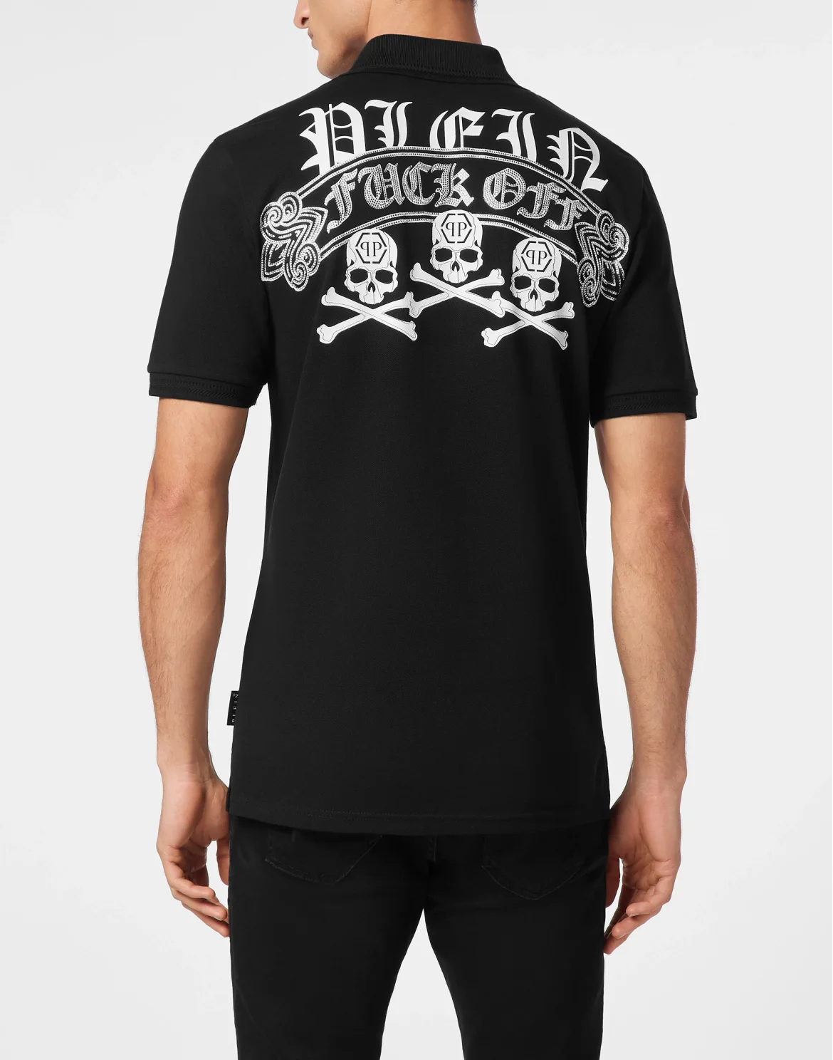 Pique Polo shirt SS Skull&Bones, цвет: Черный