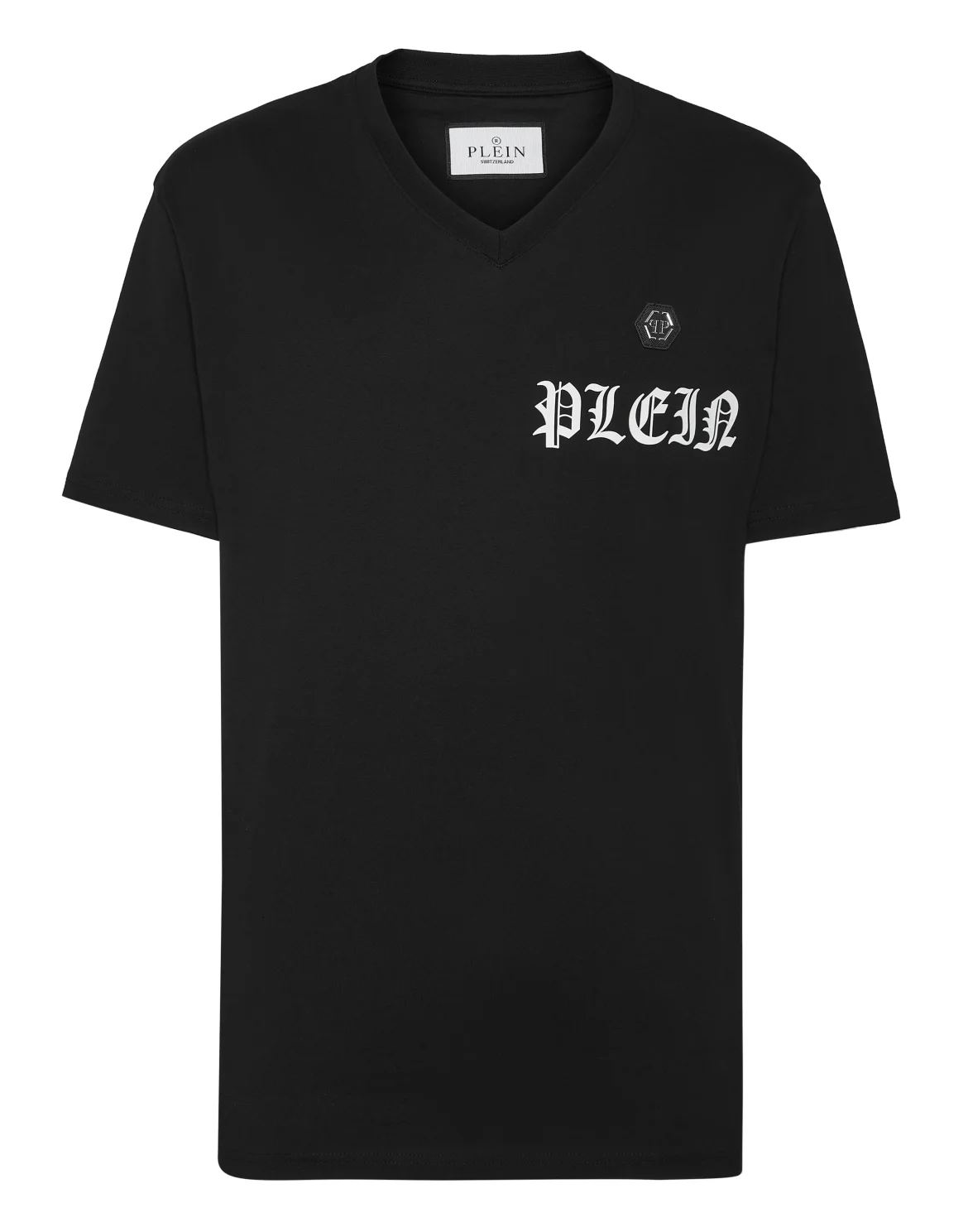 T-shirt V-Neck SS Gothic Plein, цвет: Черный