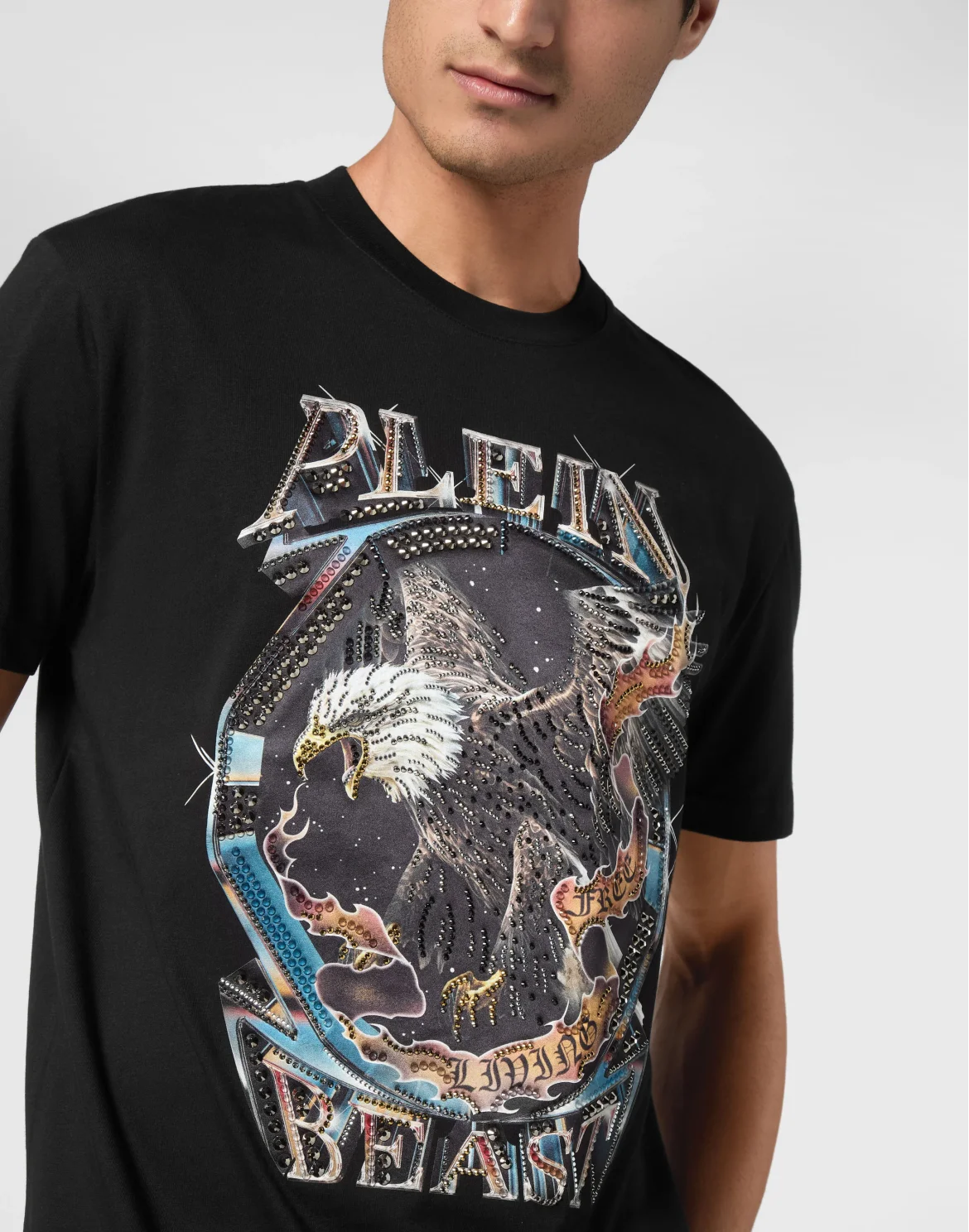 T-shirt Round Neck SS Stone Eagle, цвет: Черный