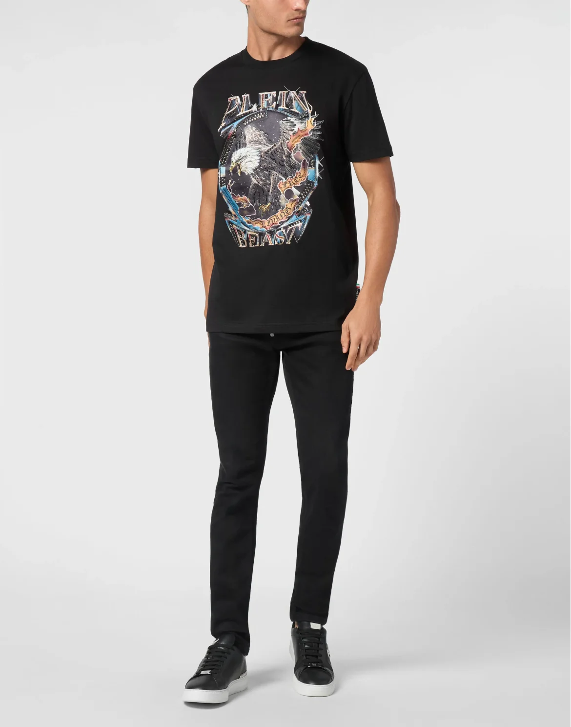T-shirt Round Neck SS Stone Eagle, цвет: Черный