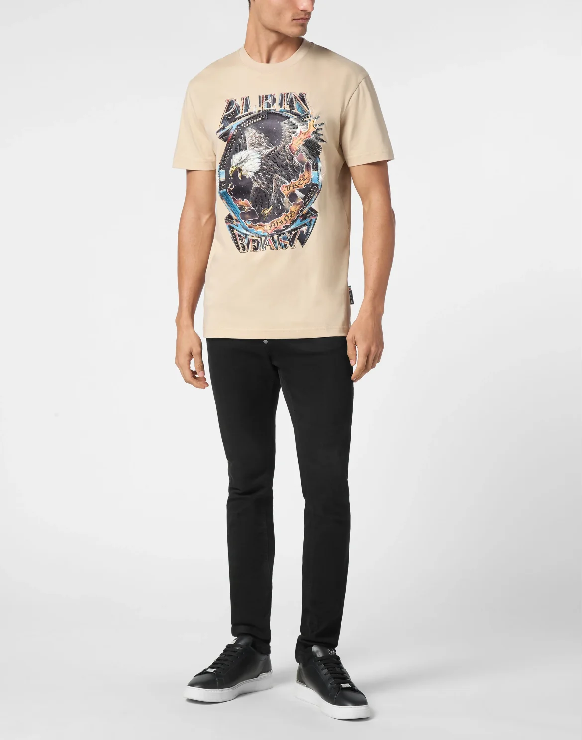 T-shirt Round Neck SS Stone Eagle, цвет: Бежевый