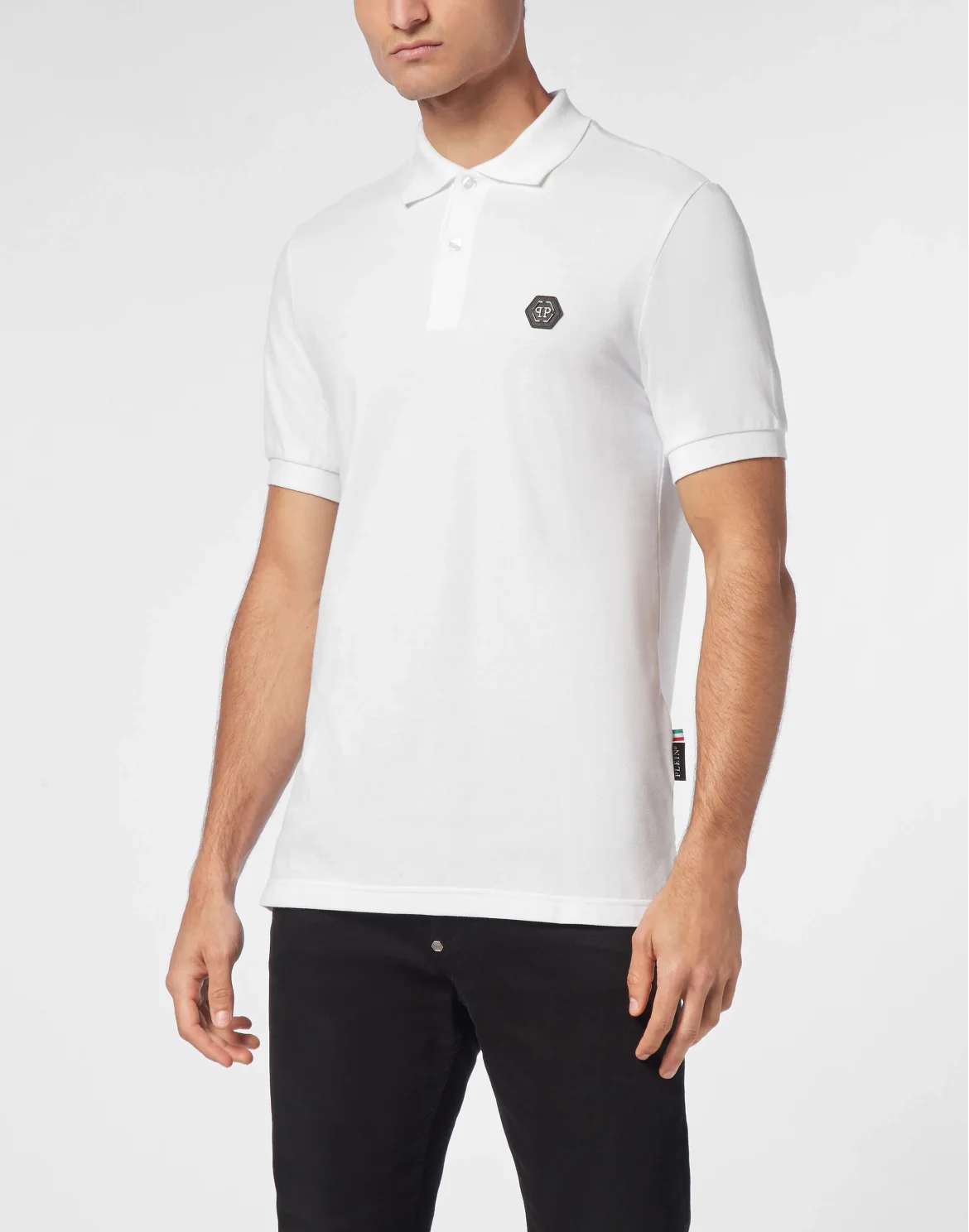Pique Polo Shirt SS Stones Skull, цвет: Белый