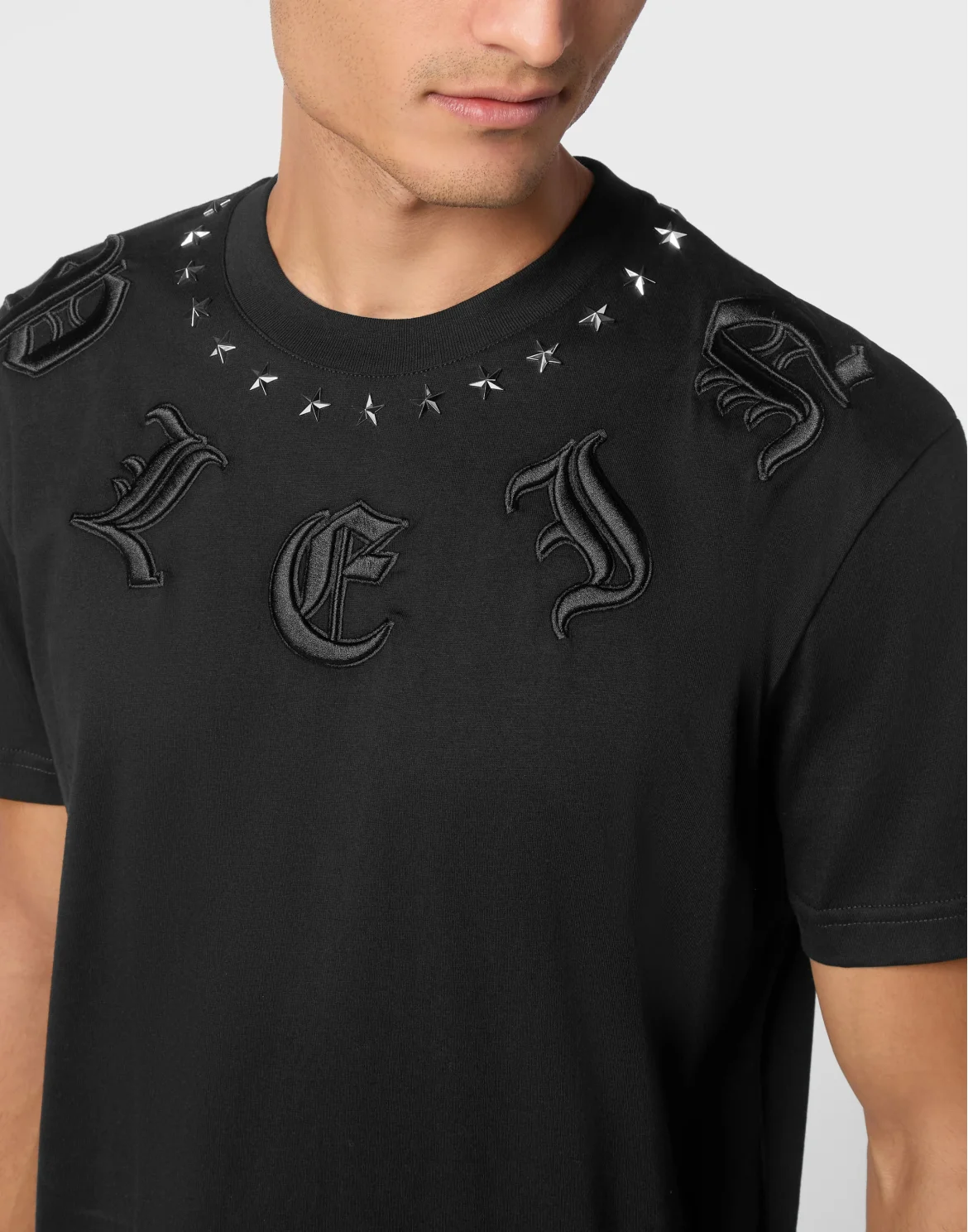 T-shirt Round Neck SS Gothic Plein, цвет: Черный