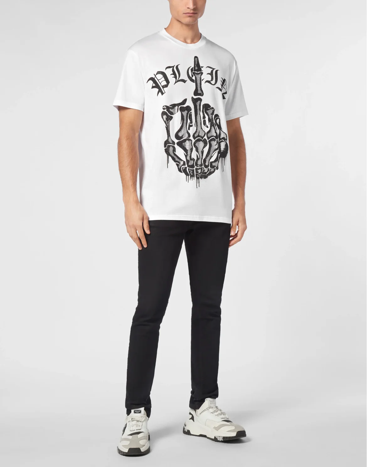 T-shirt Round Neck SS Stones Iconic Plein, цвет: Белый