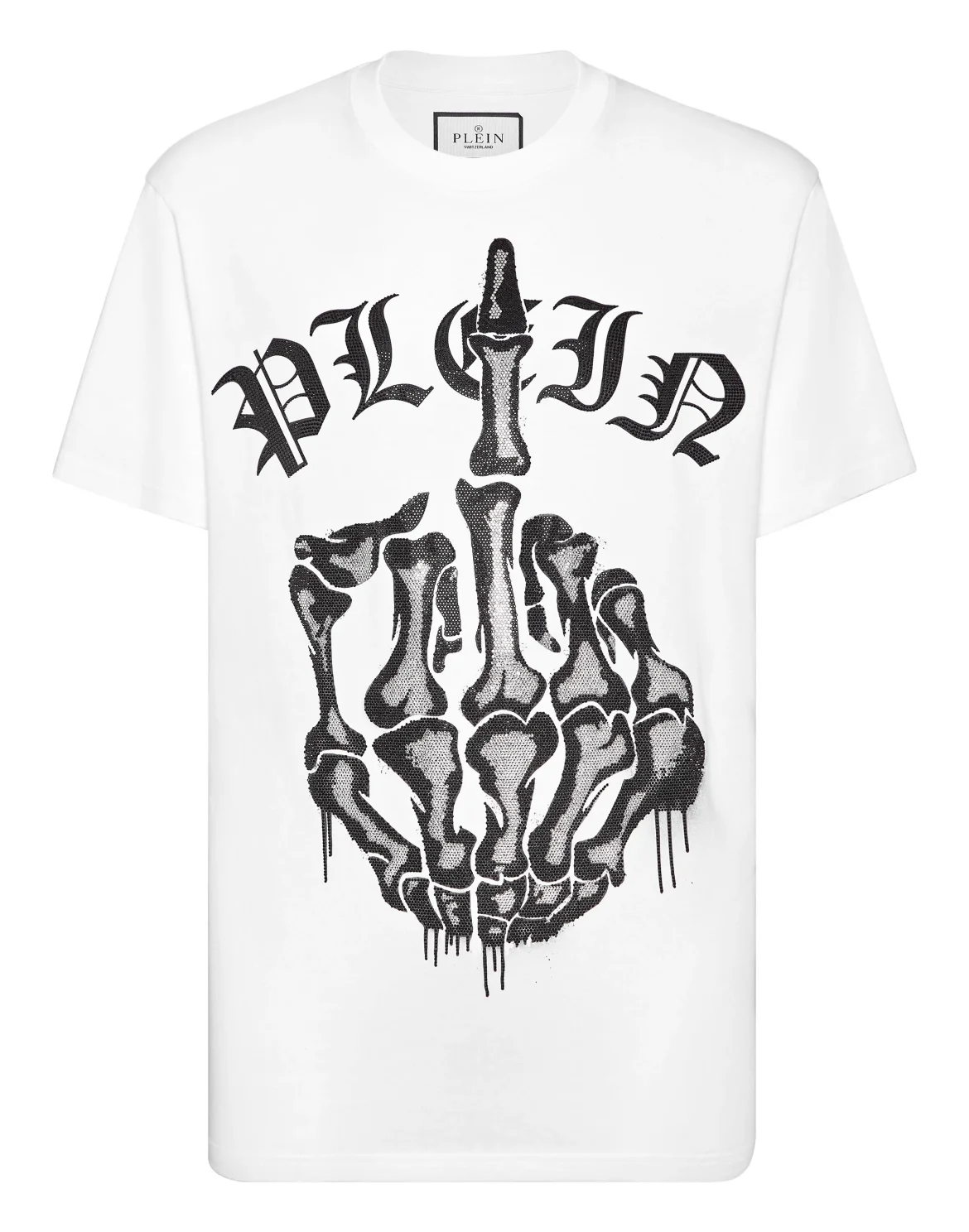T-shirt Round Neck SS Stones Iconic Plein, цвет: Белый