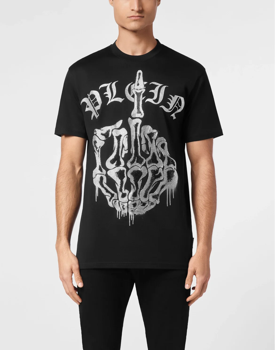 T-shirt Round Neck SS Stones Iconic Plein, цвет: Черный