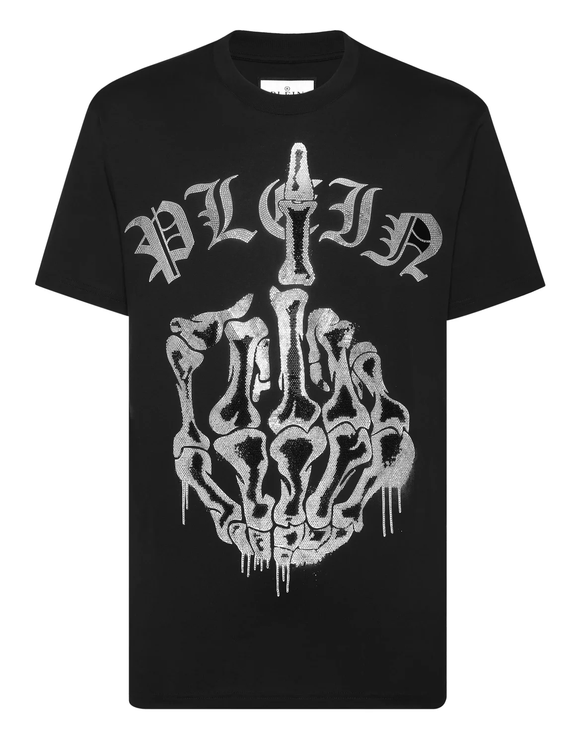 T-shirt Round Neck SS Stones Iconic Plein, цвет: Черный