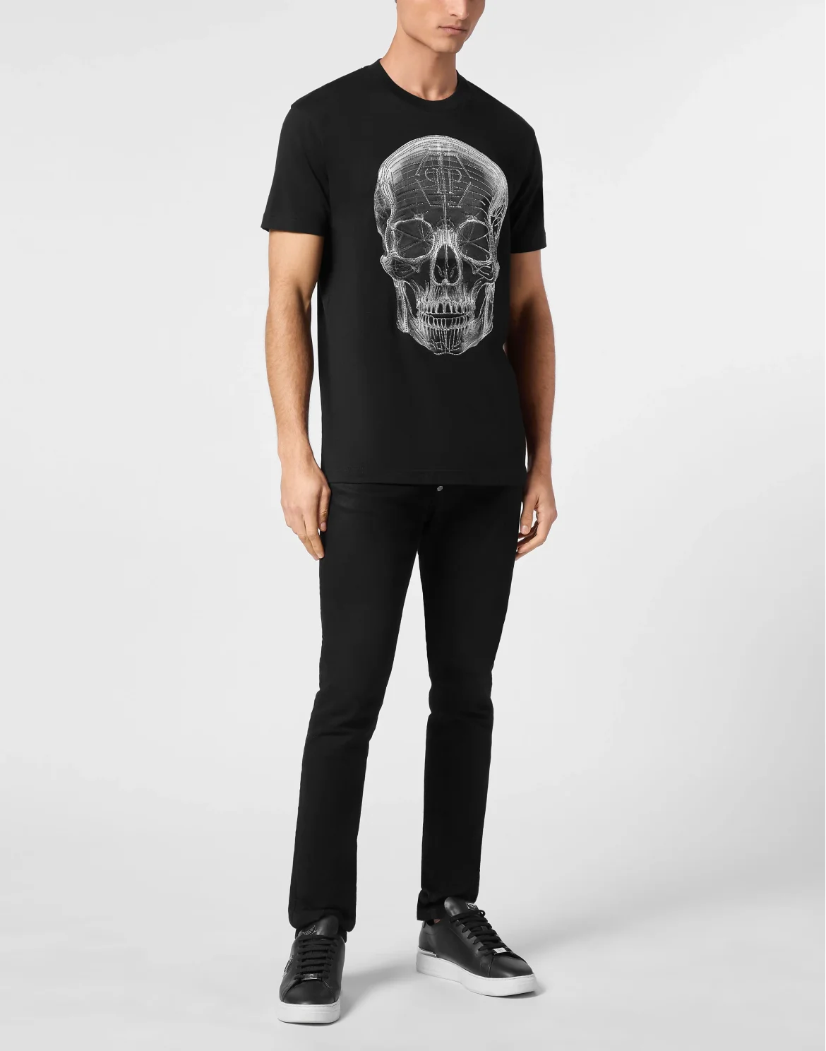 T-shirt Round Neck SS Xray Skull, цвет: Черный