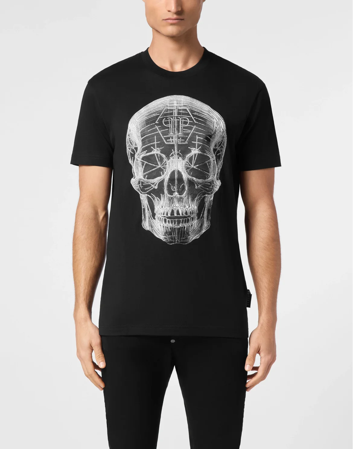 T-shirt Round Neck SS Xray Skull, цвет: Черный
