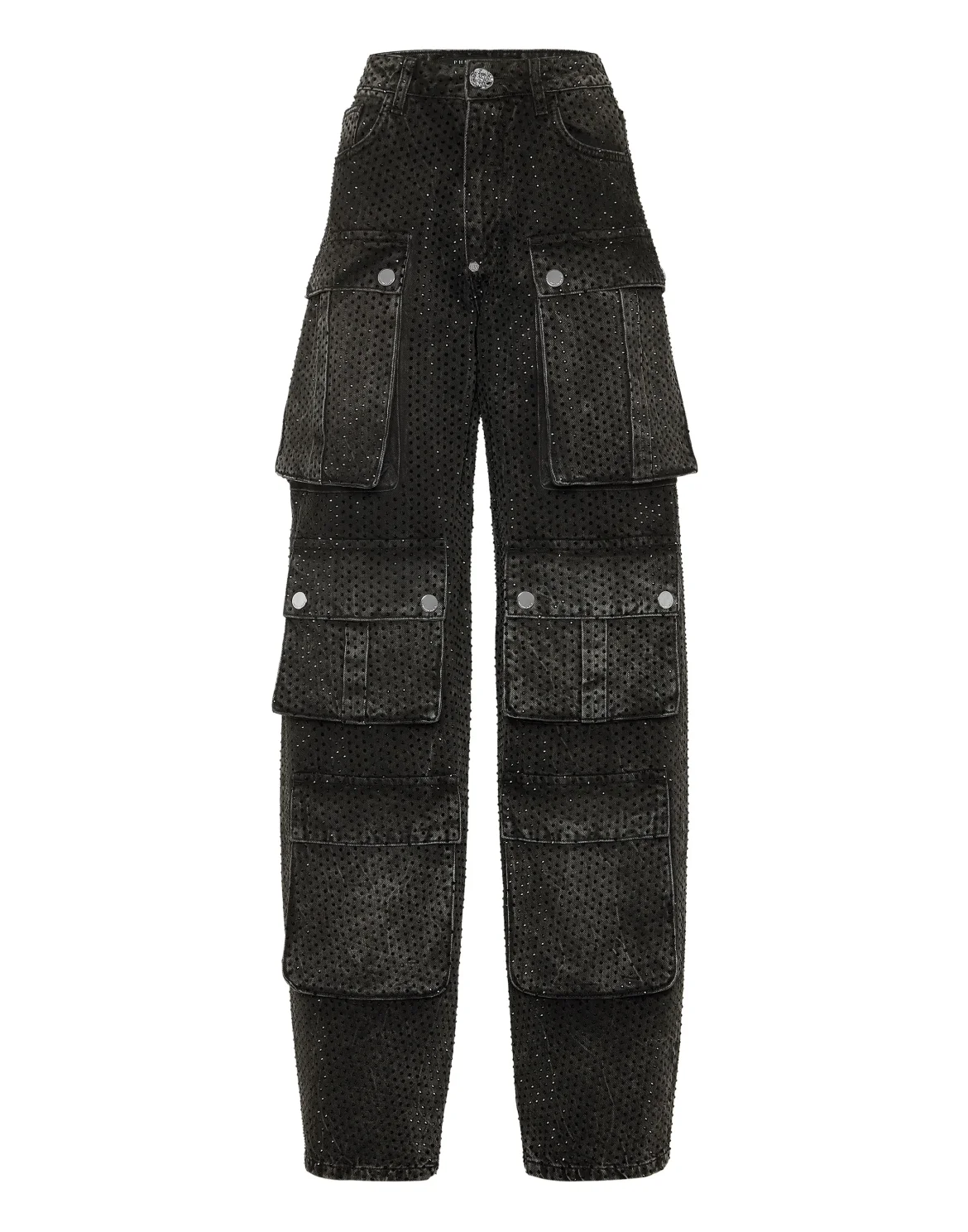 Denim Cargo Trousers Srtass, цвет: Черный