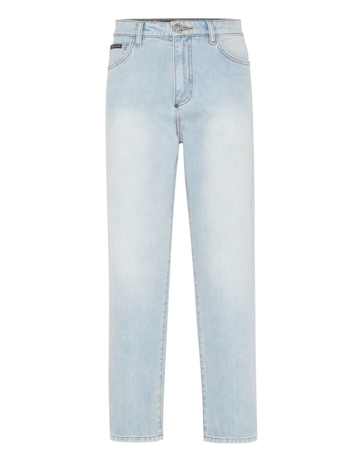 Denim Trousers Mom Fit Hexagon, цвет: Голубой
