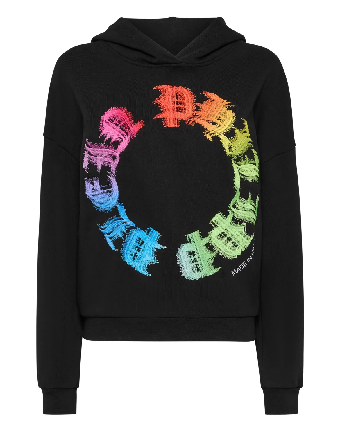 Hoodie Sweatshirt Reinbow Gothic Plein, цвет: Черный