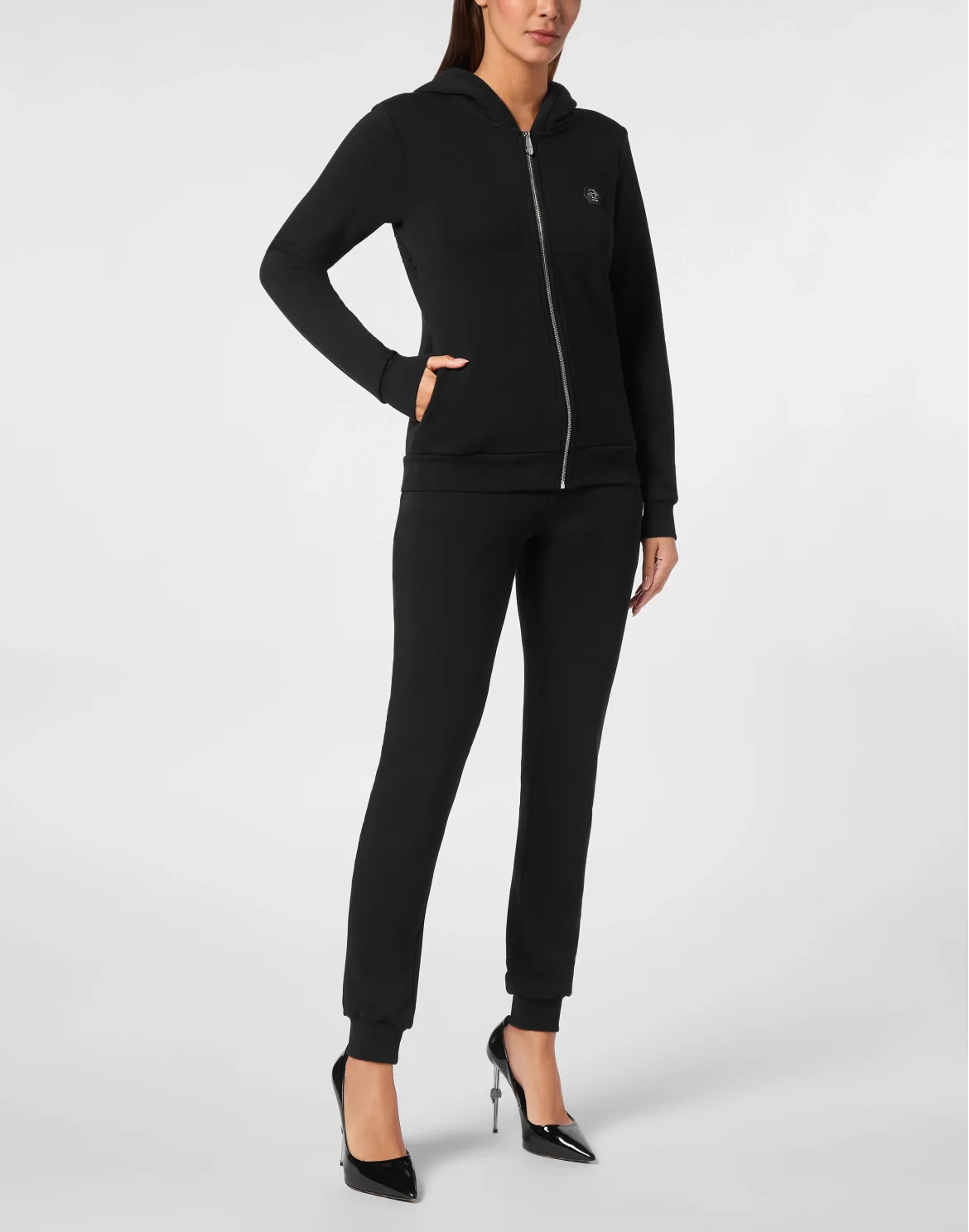 Jogging Set:Hoodie/Trousers Gothic Plein, цвет: Черный