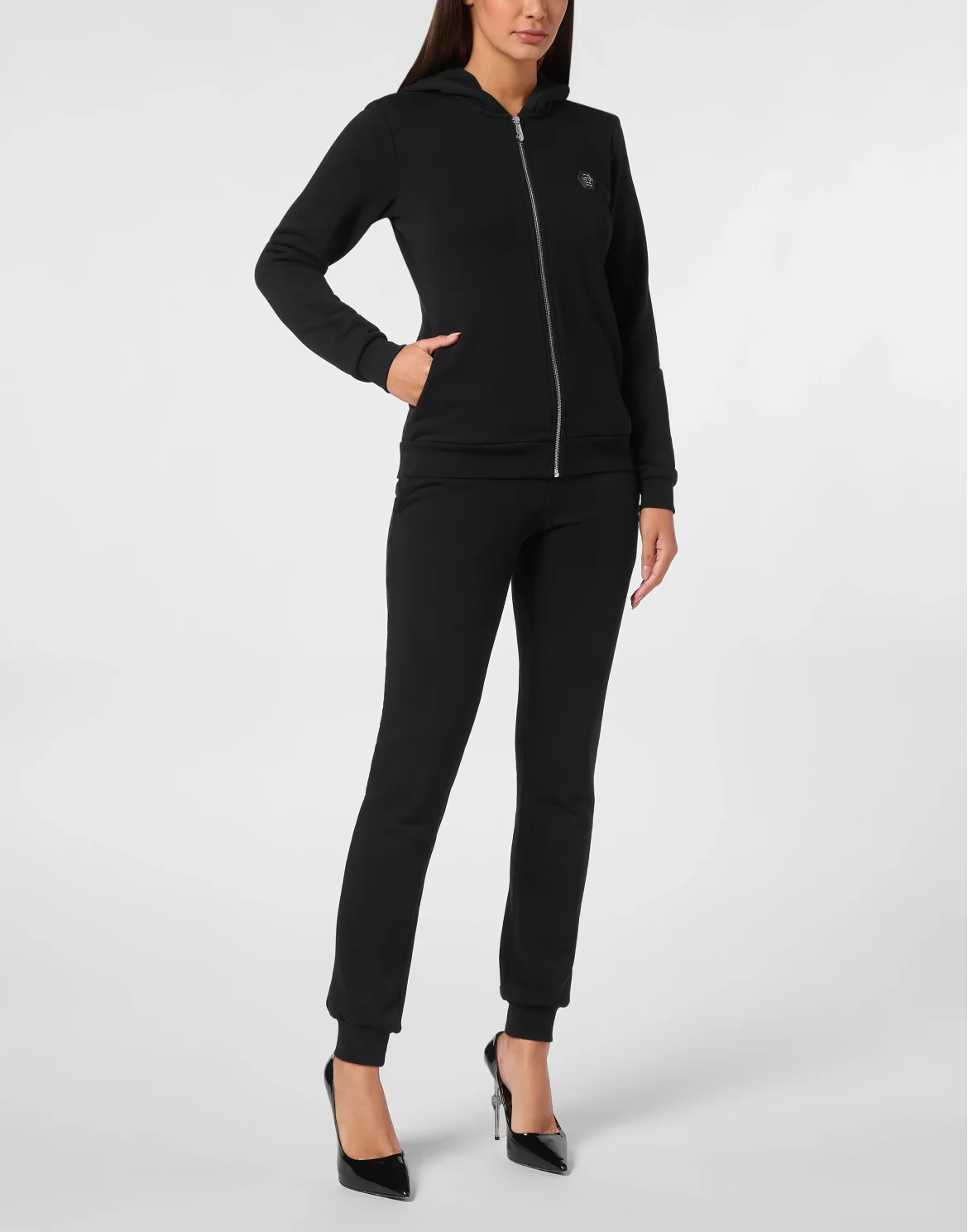 Jogging Set:Hoodie/Trousers Gothic Plein, цвет: Черный