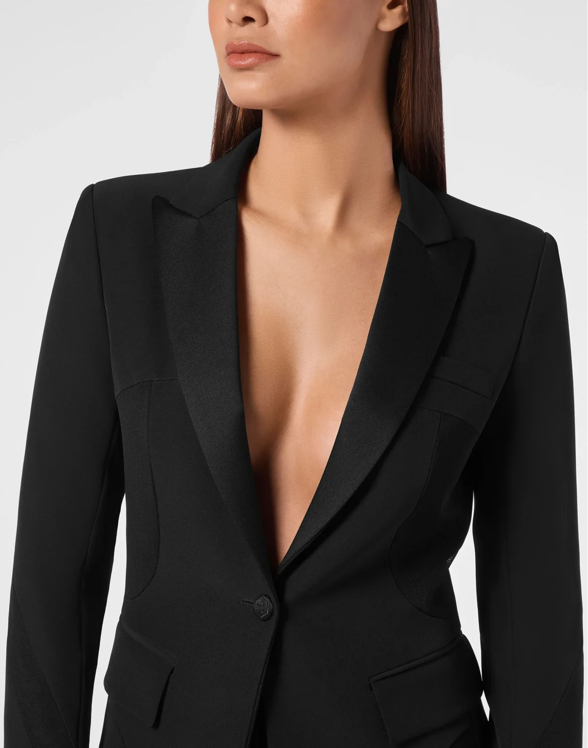 Cady Multicutting Fitted Blazer, цвет: Черный