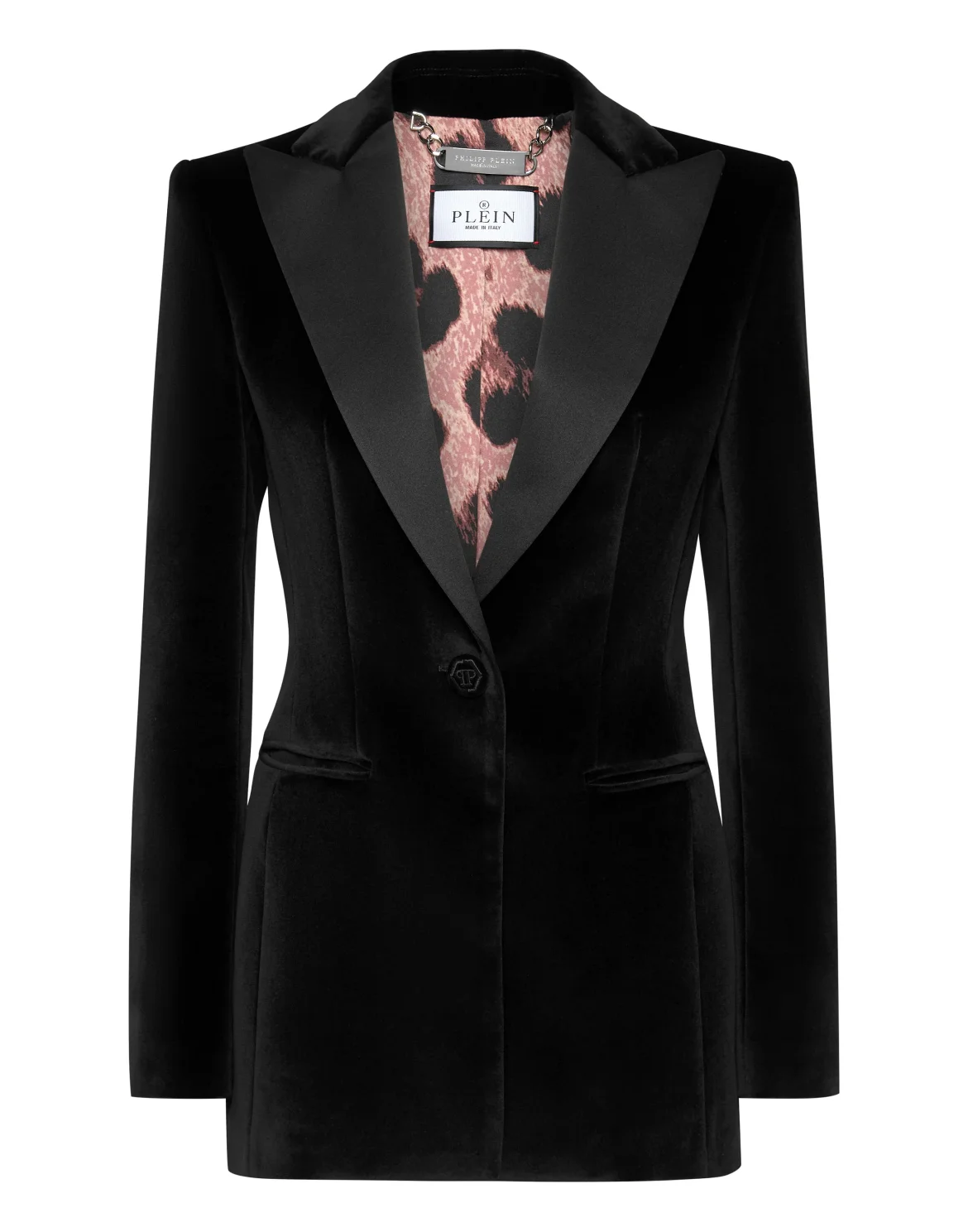 Velvet Blazer Skull strass, цвет: Черный
