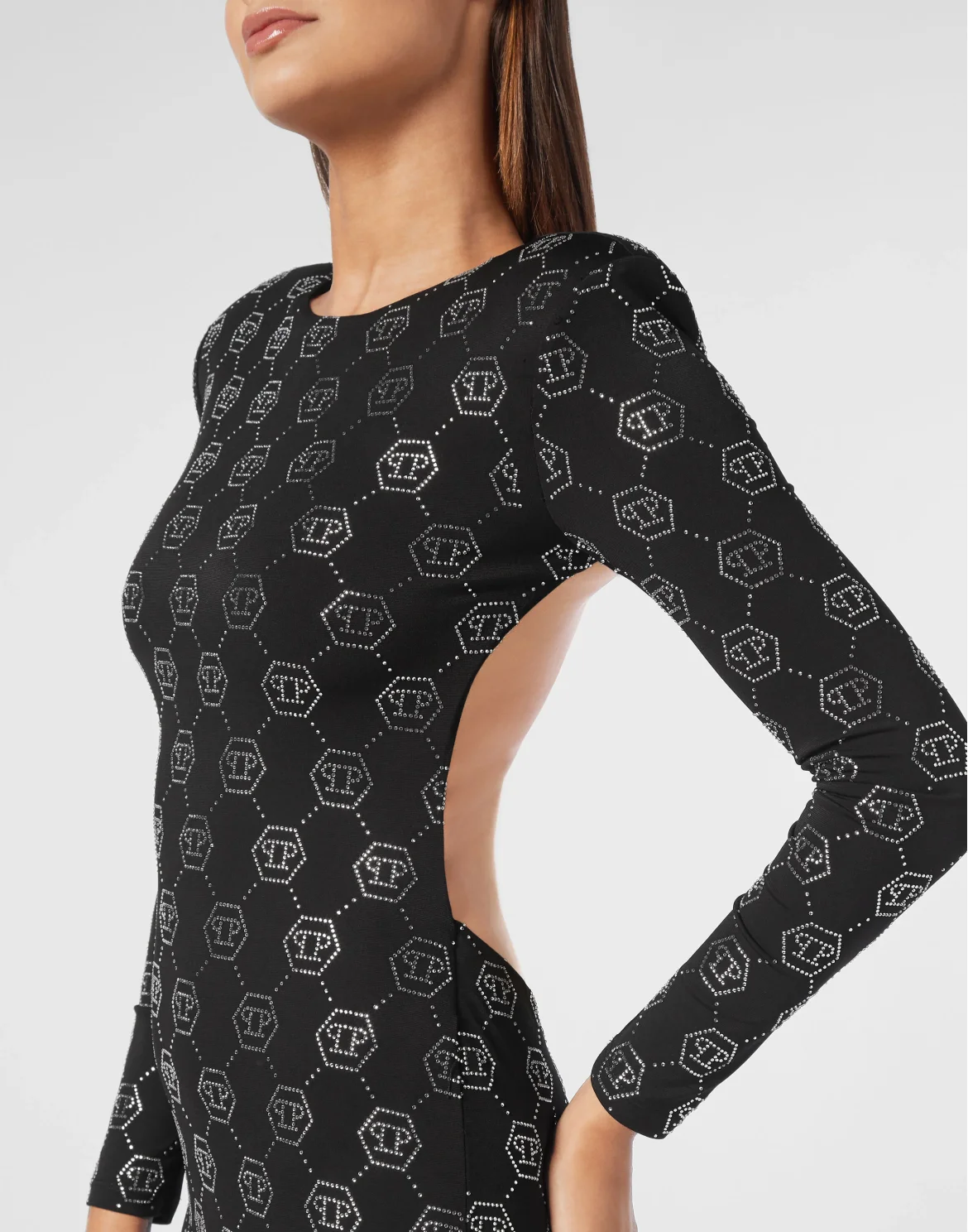 Long Dress Monogram, цвет: Черный