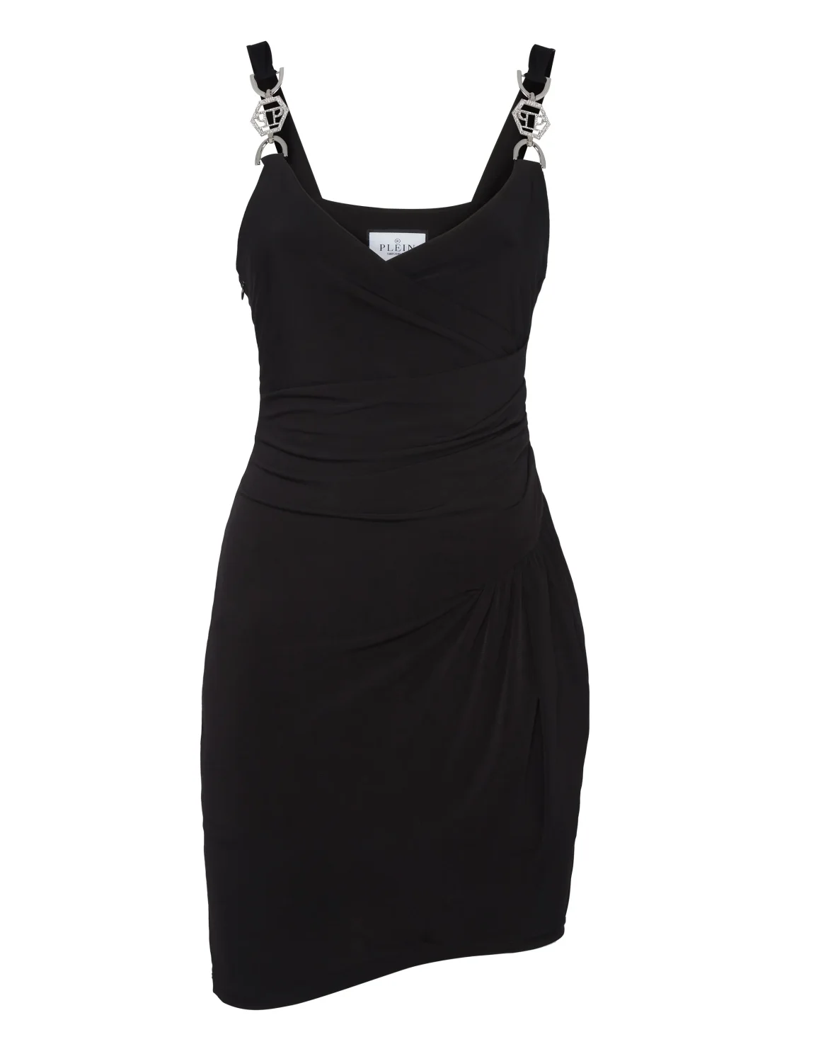 Buckle Mini Dress Strass, цвет: Черный