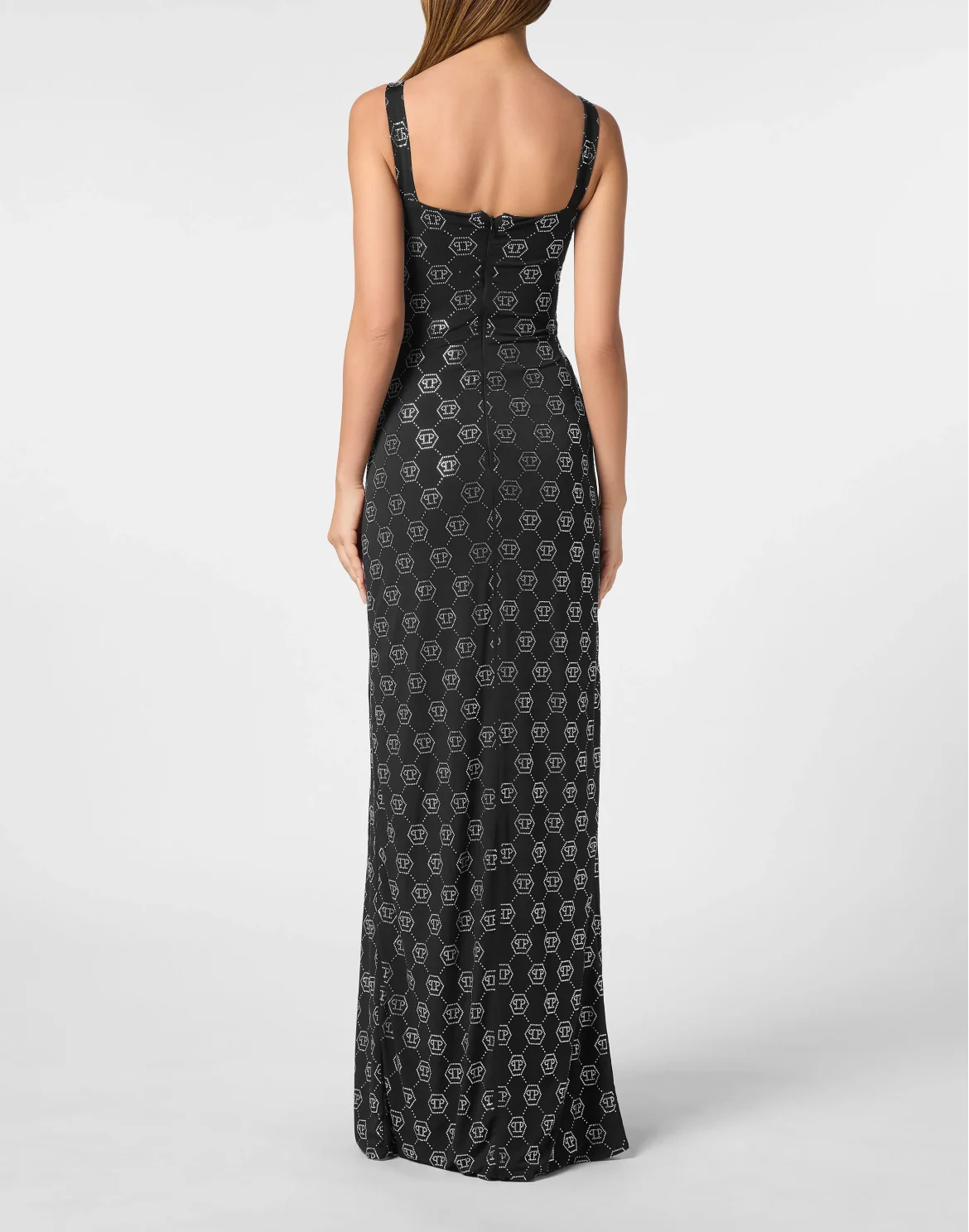 Long Dress Monogram, цвет: Черный