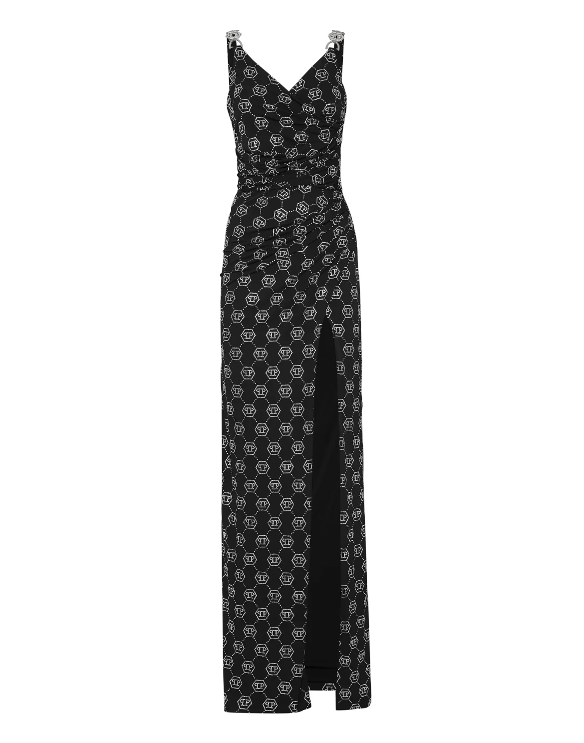 Long Dress Monogram, цвет: Черный