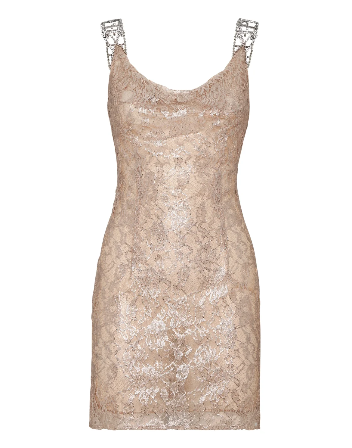 Short Dress Plein Love Lace, цвет: Розовый