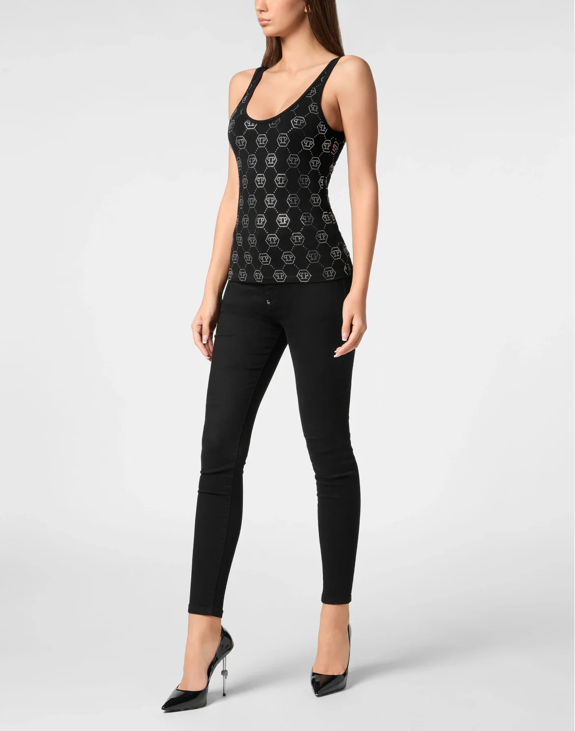 Tank Top Monogram, цвет: Черный